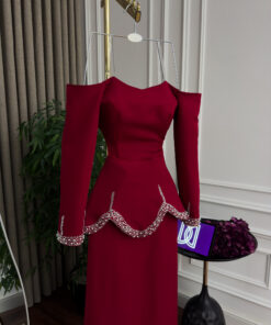 Alternative view of فستان سهرة لون احمر