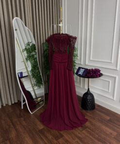 Alternative view of فستان سهرة طويل دانتيل