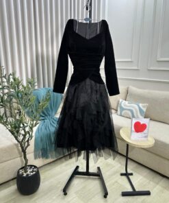 فستان سهرة شتوي جوخ