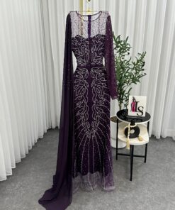 Alternative view of فستان سهرة لون بنفسجي