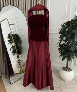 Alternative view of فستان للسهرات جوخ شتوي