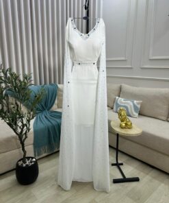 Alternative view of فستان سهرة لون أبيض