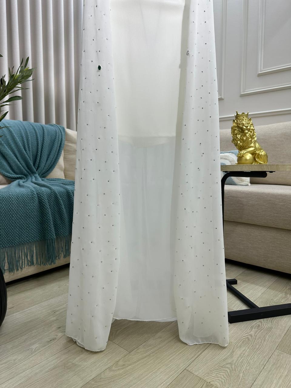 فستان سهرة لون أبيض - الصورة 5