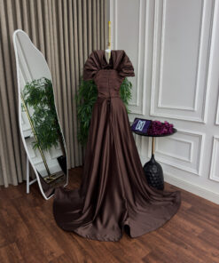 Alternative view of فستان سهرة بني طويل