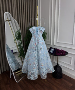 Alternative view of فستان سهرة لون سماوي