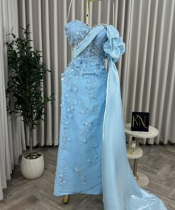 Alternative view of فستان سهرة سماوي