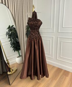 Alternative view of فستان سهرة لون بني