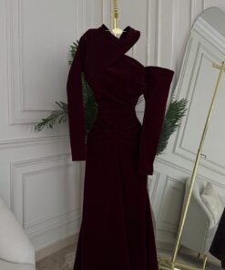 Alternative view of فستان سهرة جوخ شتوي