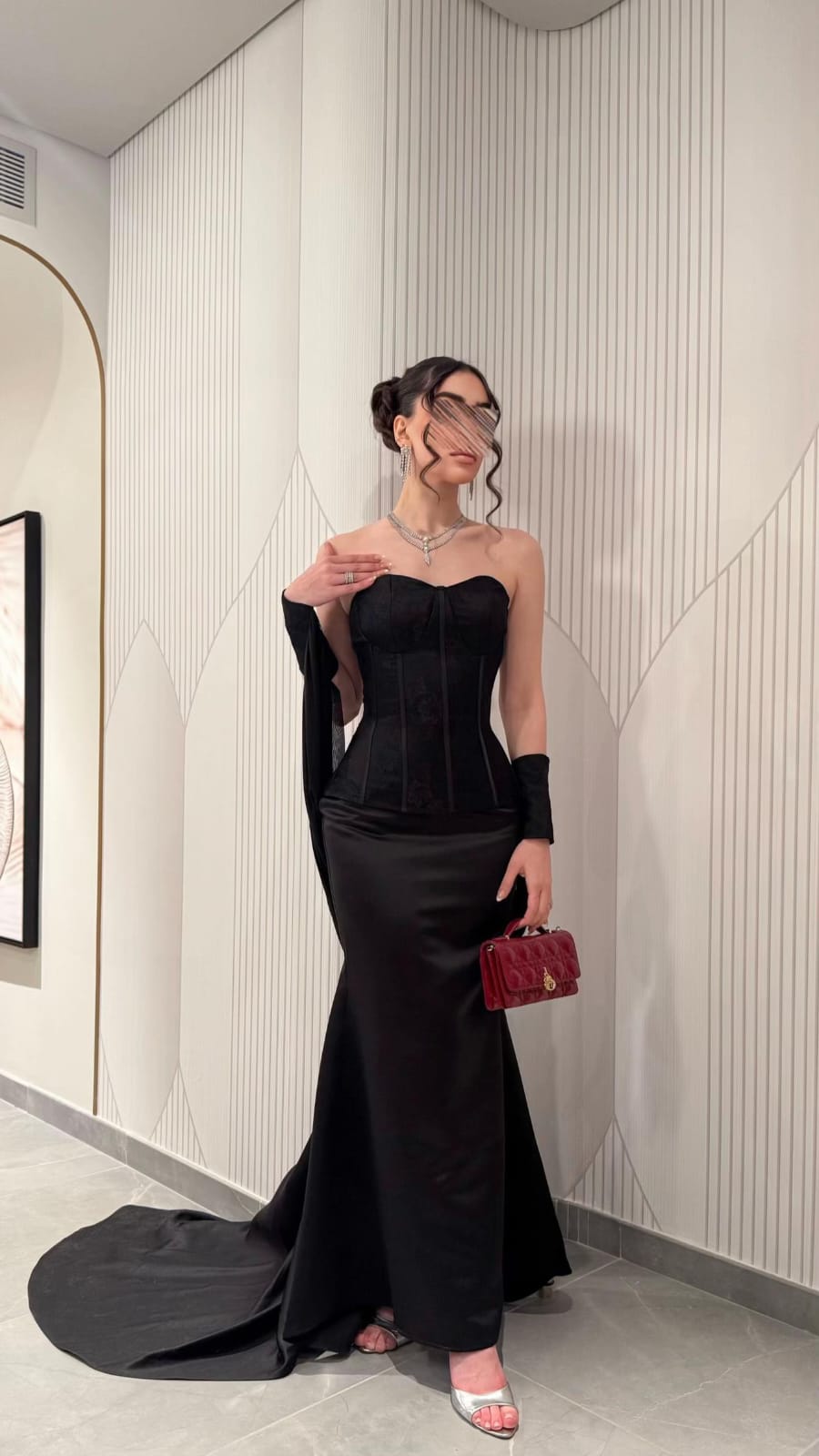 فستان سهرة لون اسود