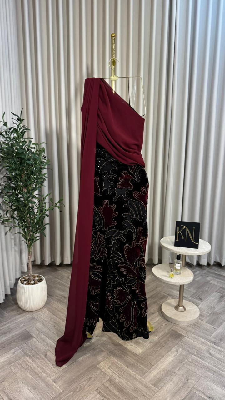 فستان سهرة لون اسود - الصورة 2