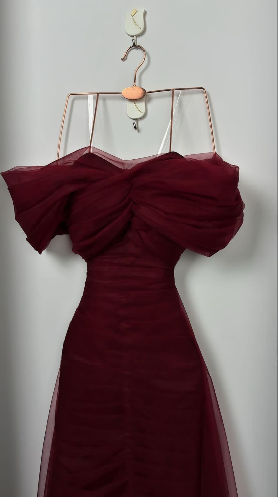 فستان سهرة برغندي - الصورة 8