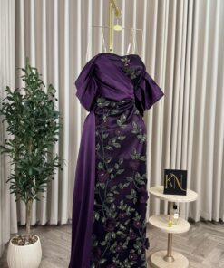 فستان سهرة أرجواني