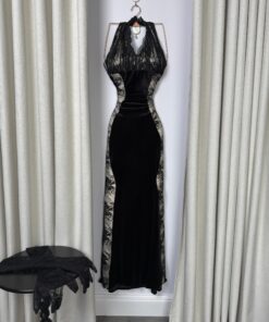 Alternative view of فستان سهرة مخمل أسود