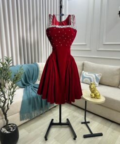 Alternative view of فستان سهرة شتوي قصير