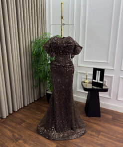 Alternative view of فستان سهرة لون بني