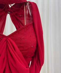 Alternative view of فستان سهرة لون أحمر