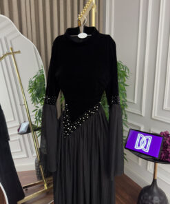 Alternative view of فستان سهرة قطيفة اسود