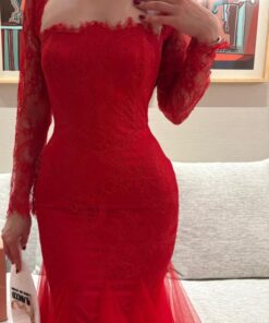 Alternative view of فستان سهرة لون أحمر