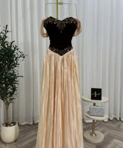 فستان سهرة شتوي جوخ