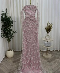 Alternative view of فستان سهرة بلون وردي