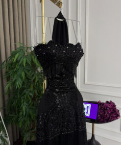 Alternative view of فستان بلون الأسود طويل