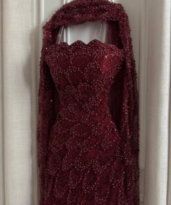 Alternative view of فستان سهرة لون احمر