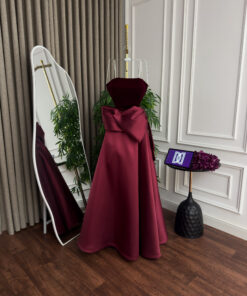 Alternative view of فستان سهرة شتوي جوخ