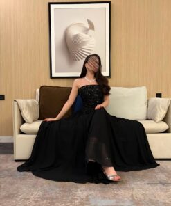 فستان سهرة بلون أسود