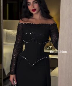 فستان سهرة لون أسود