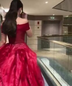 Alternative view of فستان سهرة لون أحمر