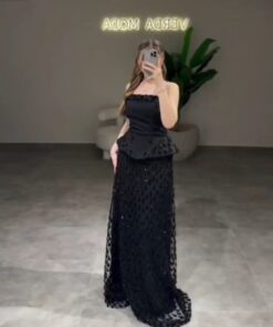 فستان سهرة لون أسود