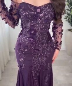 Alternative view of فستان سهرة بنفسجي