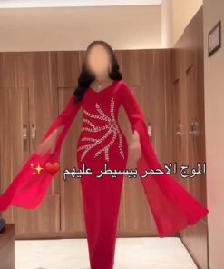 فساتين سهرة لون احمر