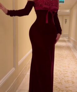 فساتين سهرة مخمل