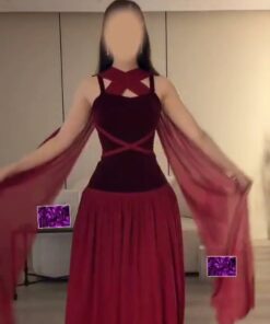 فستان سهرة شتوي جوخ