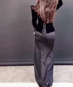 Alternative view of فستان سهرة اسود شتوي