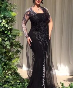 فستان سهرة لون أسود