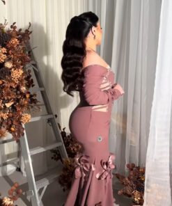 Alternative view of فستان سهرة لون وردي