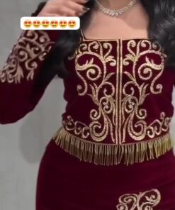 Alternative view of فستان سهرة جوخ تتطريز كمبيوتر