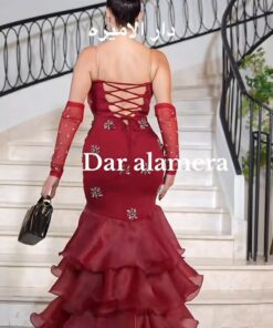 Alternative view of فستان سهرة أحمر إطلالة تخطف الأبصار