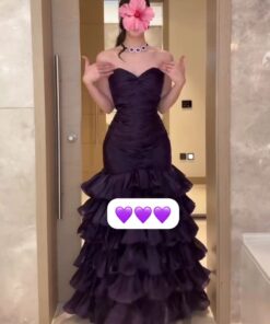 فستان سهرة بنفسجي