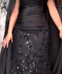 فستان سهرة لون اسود