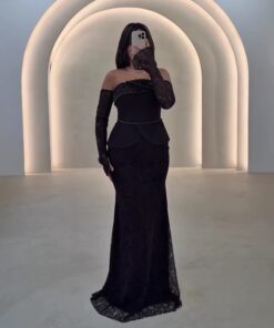 فستان سهرة بلون أسود