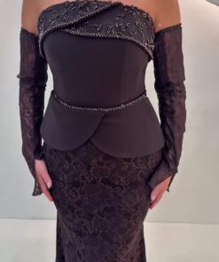 Alternative view of فستان سهرة بلون أسود