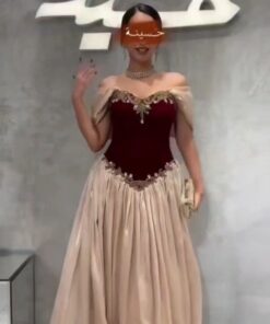 Alternative view of فستان سهرة شتوي جوخ