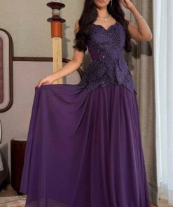 فساتين سهرة لون بنفسجي