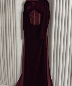 Alternative view of فستان سهرة مخمل طويل