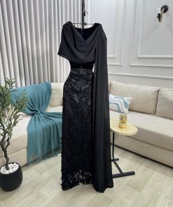 Alternative view of فستان سهرة اسود طويل