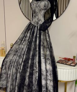 Alternative view of فستان سهرة دانتيل طويل