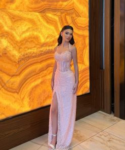 Alternative view of فستان سهرة بلون وردي